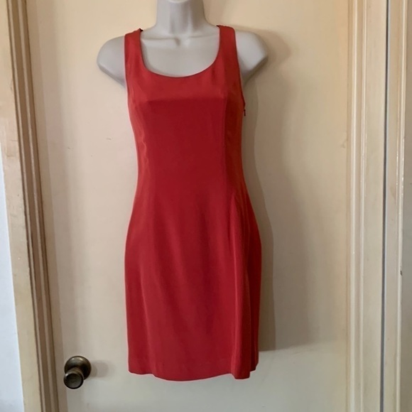 Ann Taylor 100% silk cross back sheath dress size 2 - Picture 1 of 10